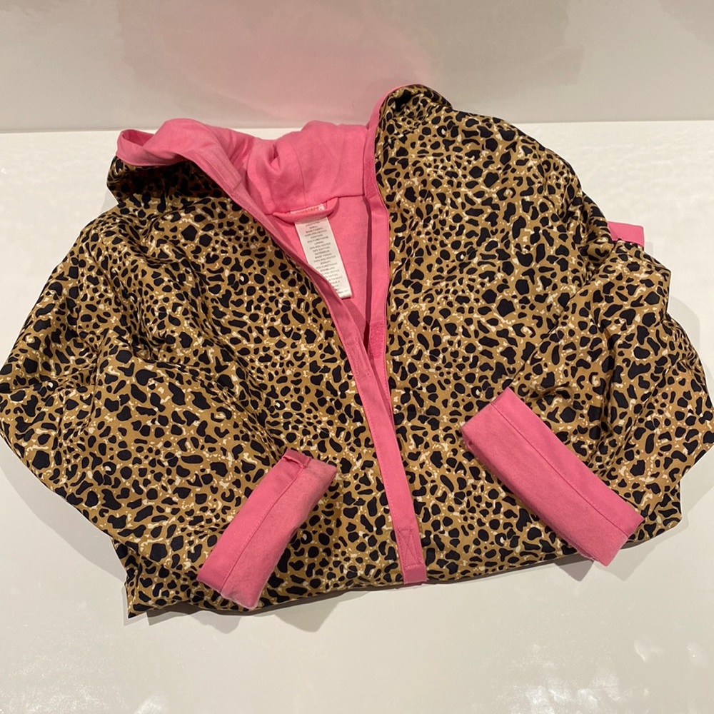 GYMBOREE girls leopard print rain coat